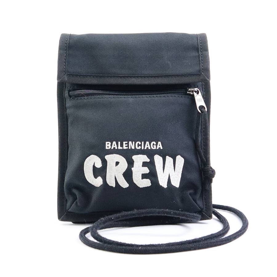 バレンシアガ BALENCIAGA 斜め掛けショルダーバッグ ナイロン ブラック ユニセックス 532298 h29980k