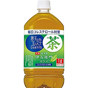 [機能性表示食品] サントリー 伊右衛門 プラス コレステロール対策 1L 12本