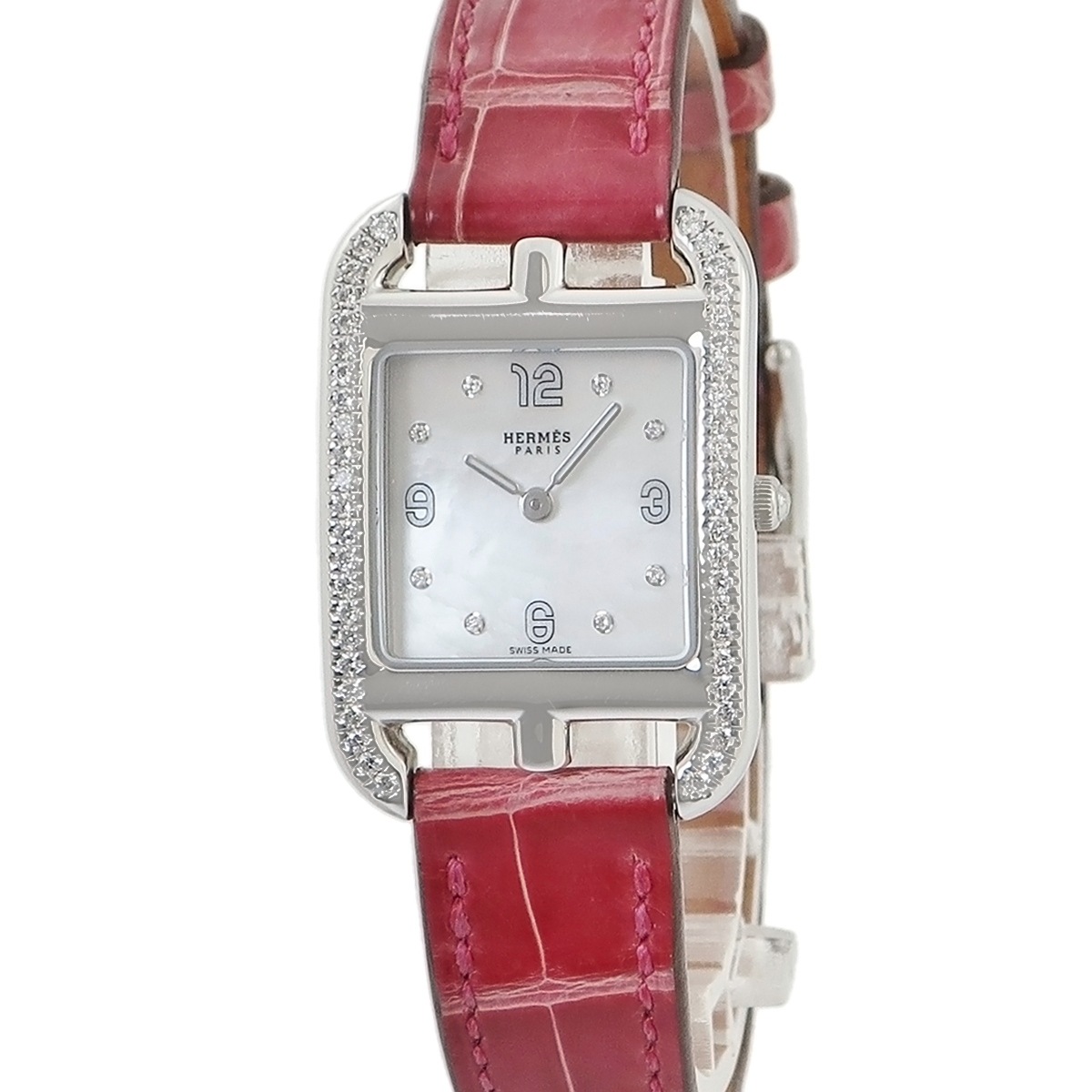 ケープコッドPM CC1.232 クオーツ レディース 純正ダイヤ シェル スクエア 3年保証