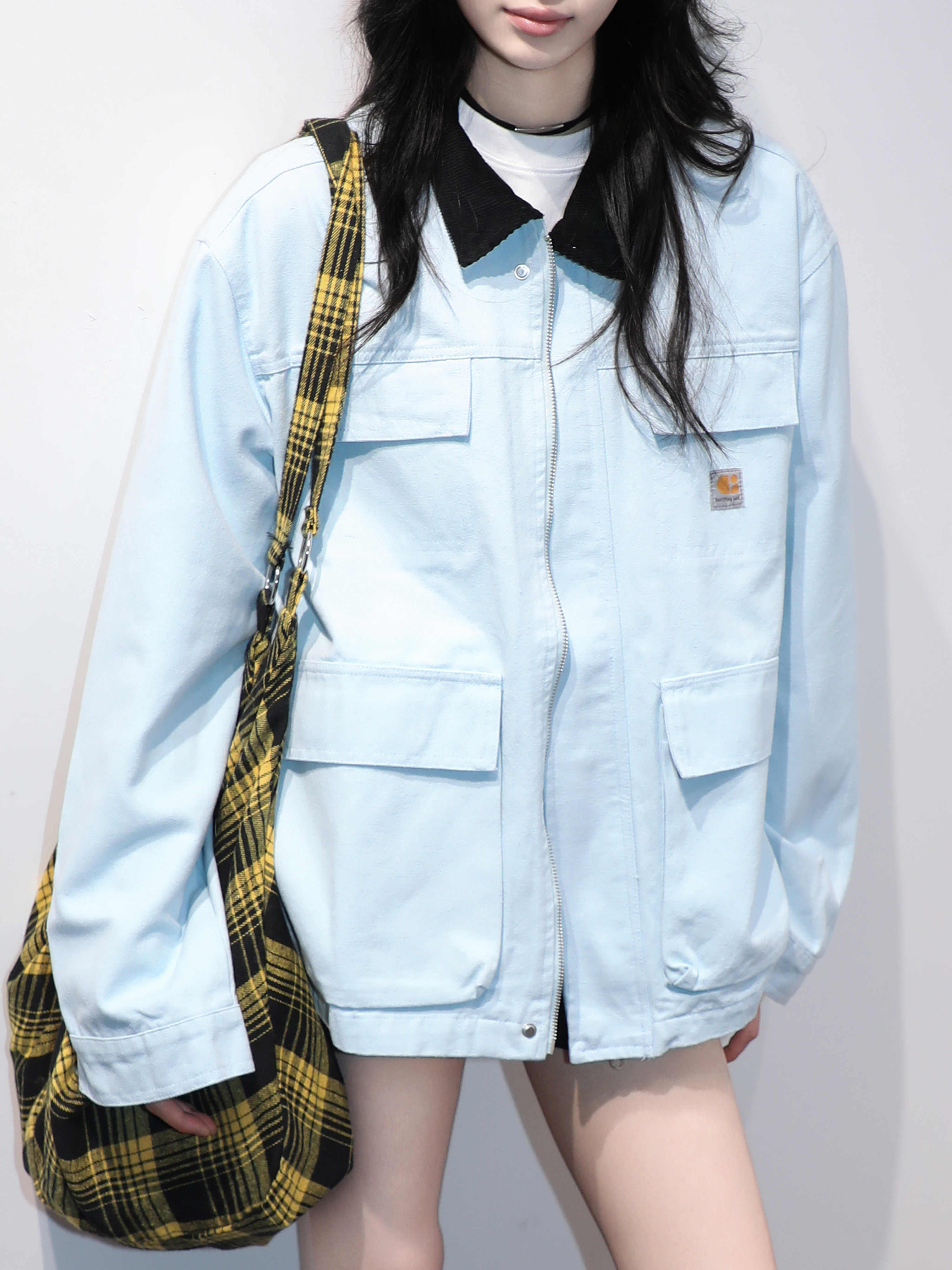 「SHANKONG」【高·品質版】【上品】2025新作 デニムジャケット アウター レトロ ゆったり 韓国ファッション レディーストップス アウター トップス セミロング トップス 14