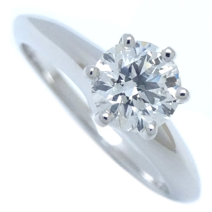 ソリテール リング ソリティアリング 指輪 一粒ダイヤモンド0.57ct I.VVS2 9号 Pt950プラチナ/293023【中古】