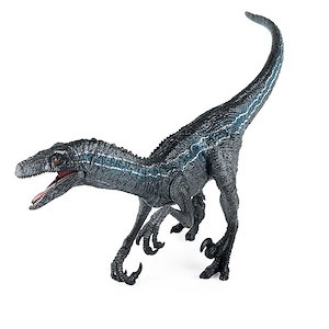 ヴェロキラプトル 恐竜 肉食 フィギュア プラモデル おもちゃ 模型 リアル PVC 恐竜好き 誕生日 プレゼント オリジナル 塗装済 完成品 20cm級