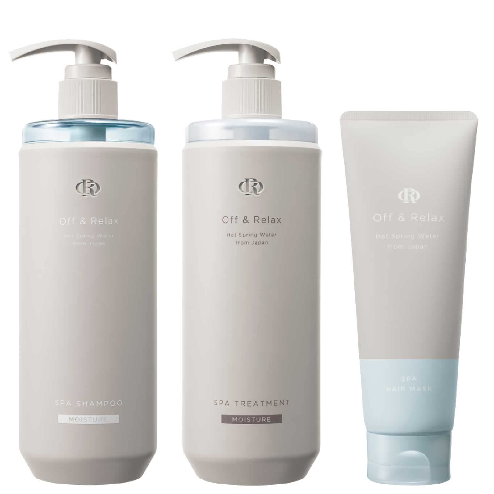 Off&Relax OR スパ・シャンプー トリートメント ヘアマスク モイスチャータイプ 毛先ダメージ集中補修セット