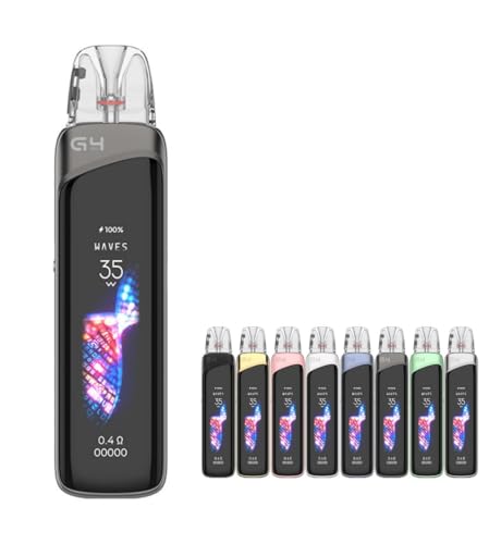 Iron Gray Caliburn G4 Pro Pod System Kit 1800mAh 3ml (35W) カリバーンG4 プロ ポッド Vape ベイプ スターターキット