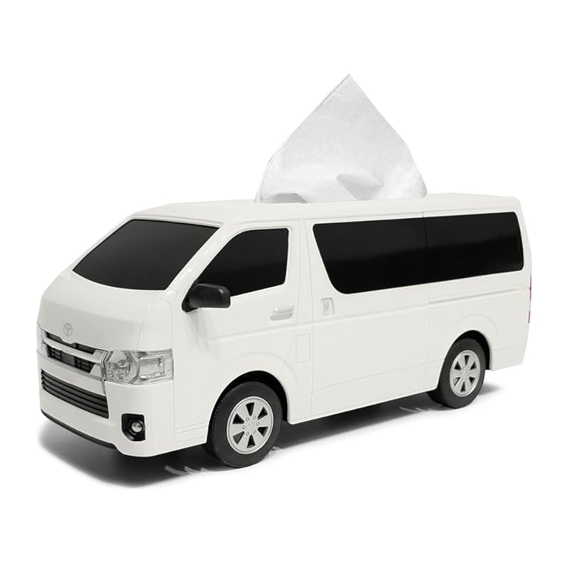 ティッシュケース トヨタハイエース ホワイト 2代目 hiace tissue case box