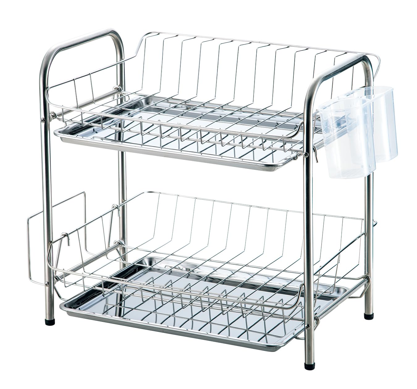 パール金属 2段式水切りバスケット 水切りラック ステンレス製 スイージー HC-305
