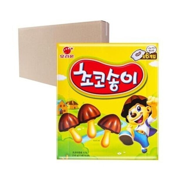 (ボックス)オリオンチョコソンイ 216g 12入り
