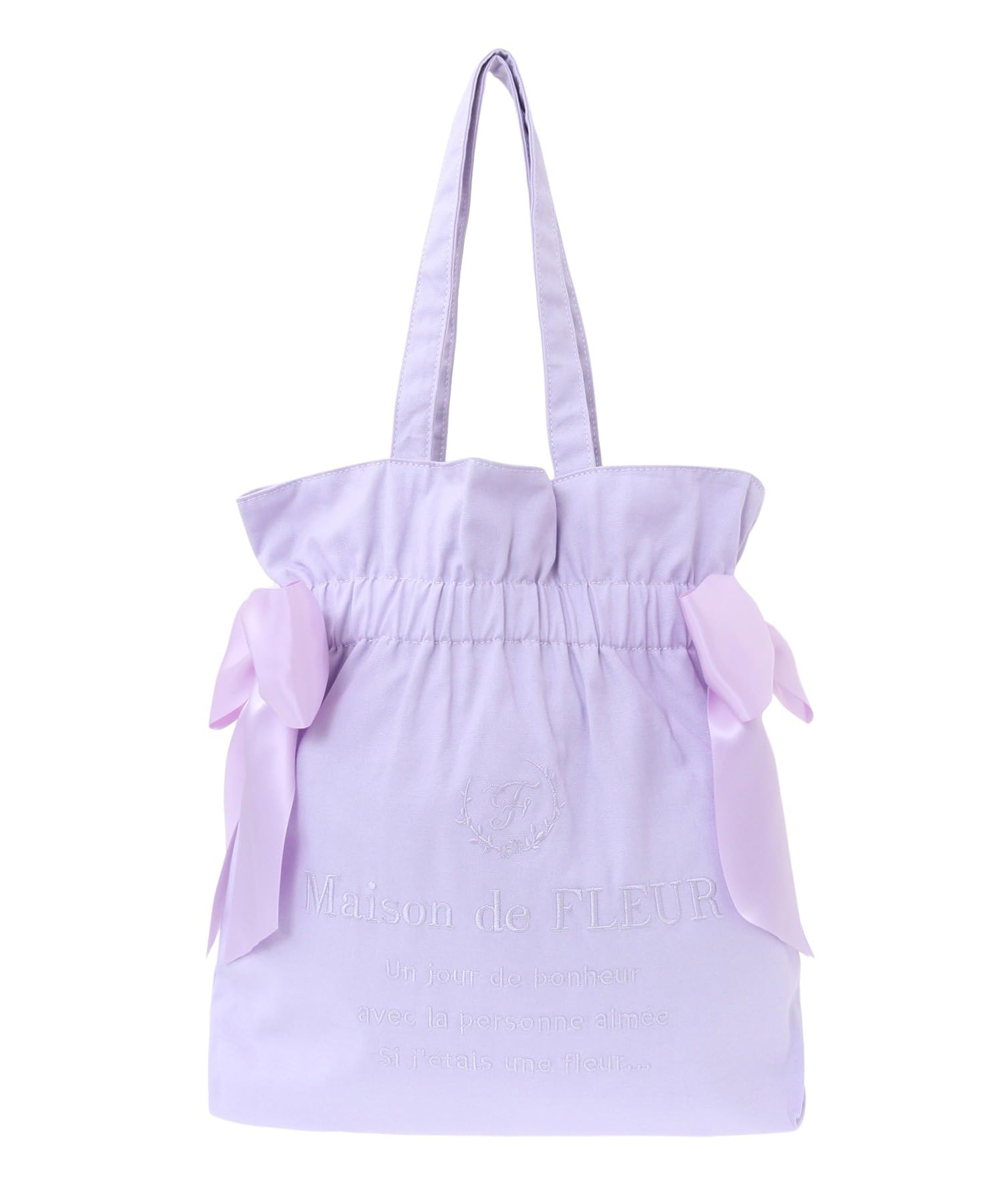 [メゾン ド フルール] バッグ EC限定 キャンバスダブルリボントートバッグ レディース 8S43F0J2200 ラベンダー 6,957円