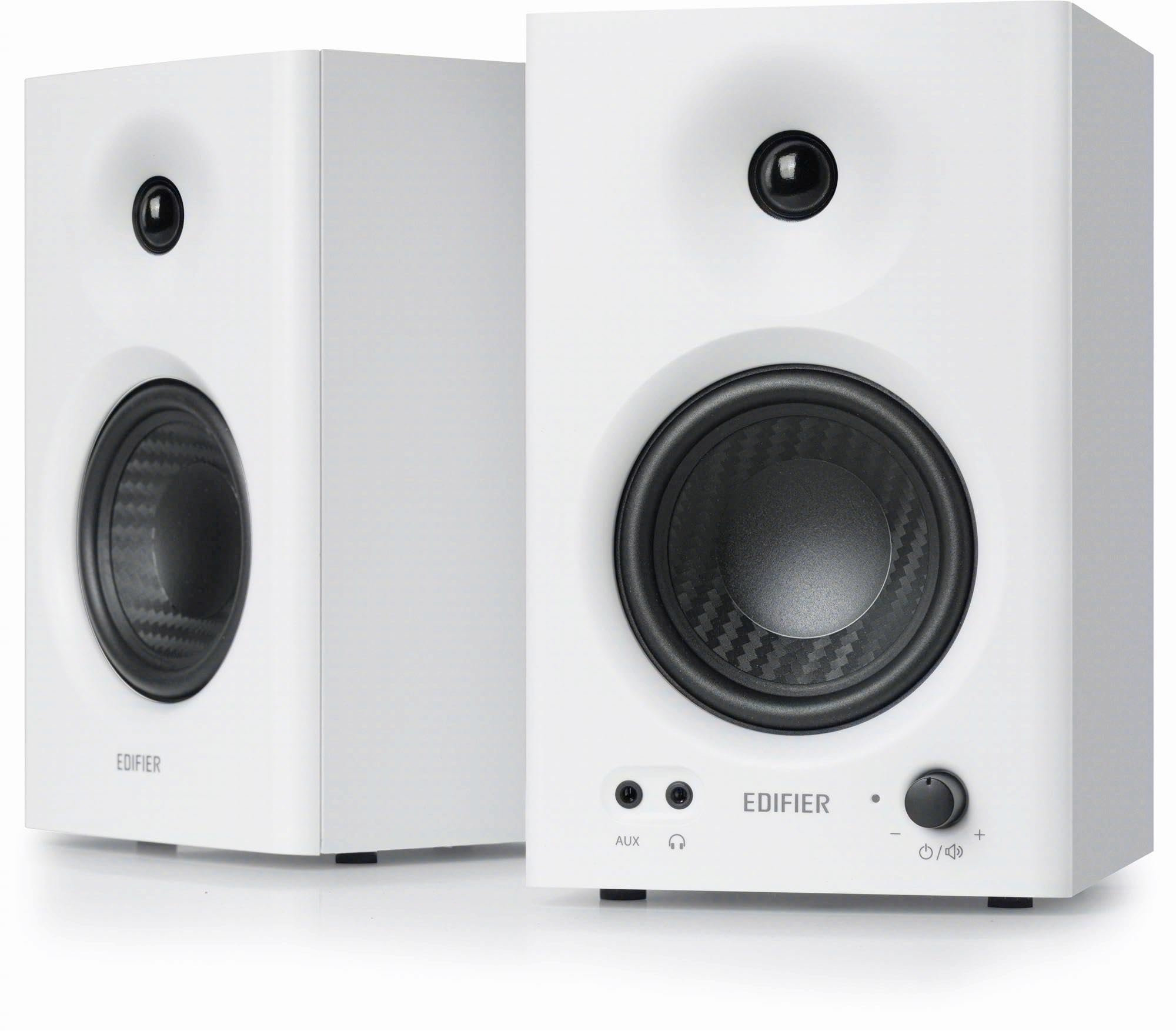 Edifier MR4 42W PC モニタースピーカー スタジオ/作曲/音楽/映画鑑賞用TRSバランス/RCA/AUX入力対応有線外付けアクティブスピーカーアンプ内蔵ブックシェルフスピーカー 音質高