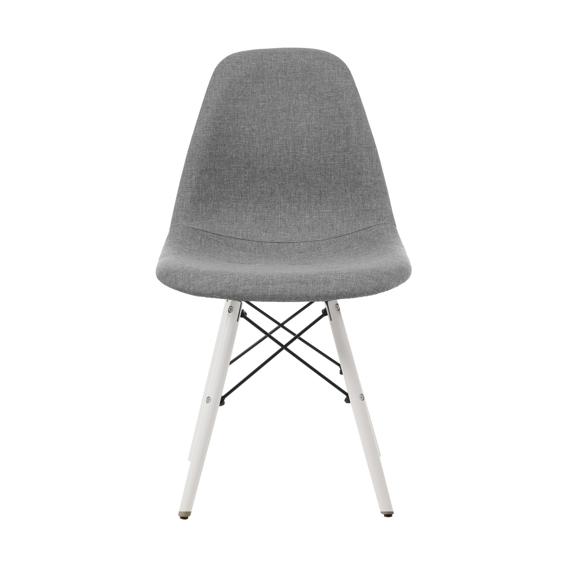 【グレー座面＆ホワイト脚】【ファブリック】イームズチェア リプロダクト ダイニングチェア ダイニングチェアー イームズチェア DSW eames イームズ チェアー DSW イームズ椅子 チェア イG