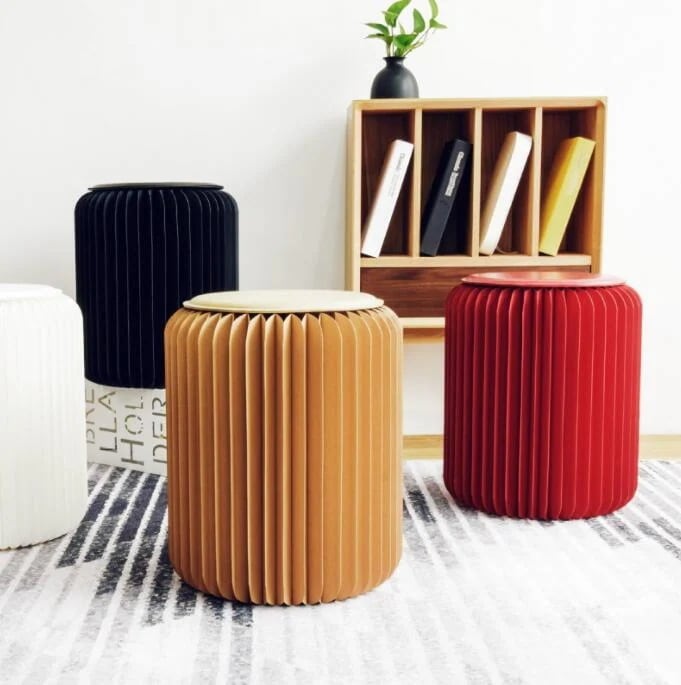 ファッションスモールスツール 折りたたみ式ペーパースツール多機能省スベース 5,527円