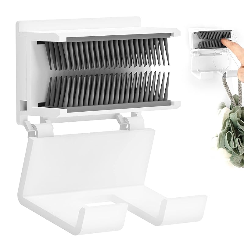 Linkidea シャワーヘアウォールキャッチャーシャワードレン用ヘアトラップバスタブ用バスルームウォール再利用可能なヘアコレクターシャワードレン(ホワイト)