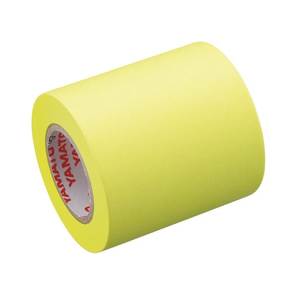 (まとめ) ヤマト メモック ロールテープ 蛍光紙詰替用 50mm幅 レモン RK-50H-LE 1巻 (×50セット)