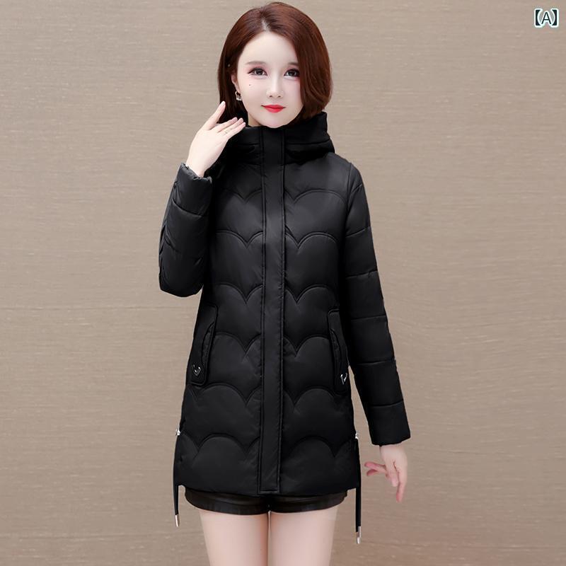 ジャケット ダウンジャケット レディース 冬 摩耗 ミドル丈 フード ダウン 女性 大きいサイズ 暖かい ホワイトダックダウン 10,546円