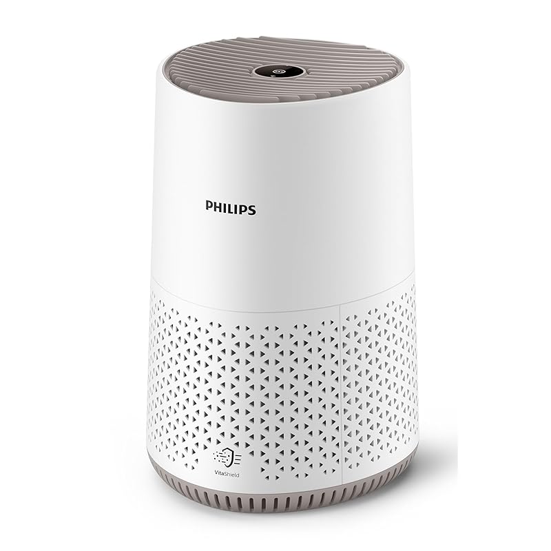 PHILIPS (フィリップス) 空気清浄機 24畳 花粉 小型 卓上 hepa フィルター 制御可能 省エネ アプリ 除菌 ウイルス 集じん ほこり ペットの毛 PM2.5 ホワイト AC0650/