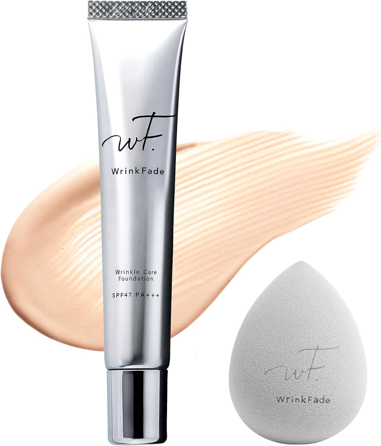 [パフ付き] WrinkFade リンクフェード 薬用リンクルカバーファンデーション 20g リキッドファンデーション 美白 シミ シワ改善 医薬部外品