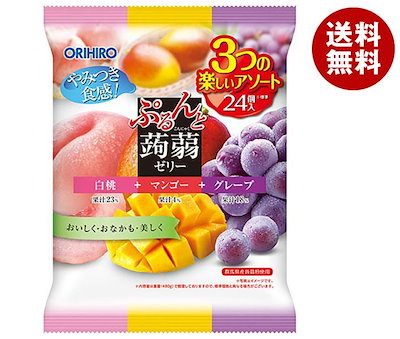 オリヒロ ぷるんと蒟蒻ゼリー 白桃＋マンゴー＋グ...のサムネイル