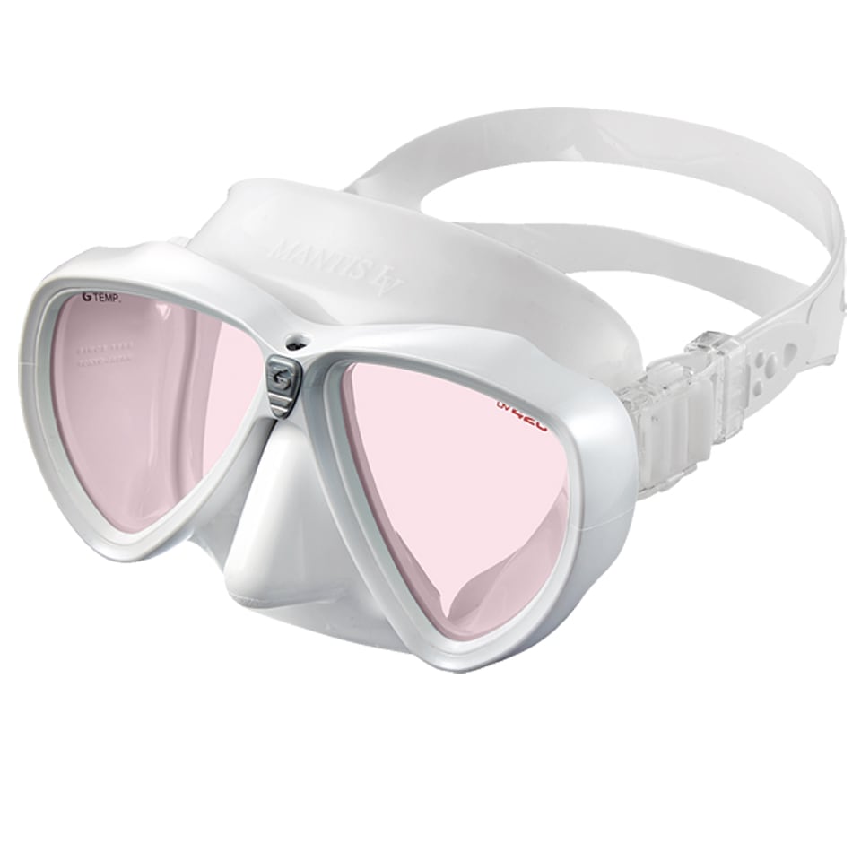 GM-1291C　マンティスLV MANTIS LV アクア ホワイトシリコン マスク　ダイビング