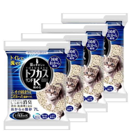 トフカスサンドK 猫砂 7L×4個 (ケース販売)