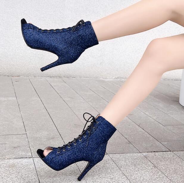 【夏セール！】サマーブーツ　ブーツサンダル　レースアップ　ハイヒールサンダル　夏　7センチ/9センチヒール　レディース靴　26.5センチまで　編み上げブーツ　細ヒール　レディース靴　夏ブーツ 疲れない