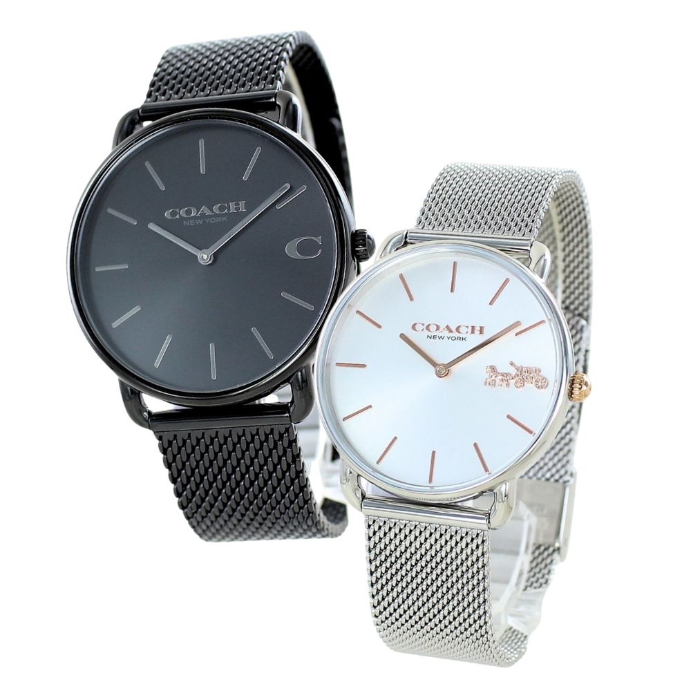 コーチ ペアウォッチ 夫婦 両親 カップル ペア 腕時計 手表 ペア腕時計 お揃い おしゃれ シンプル ブラック シルバー 結婚祝い 誕生日 プレゼント 結婚記念日 ペアギフト おすすめ COACH