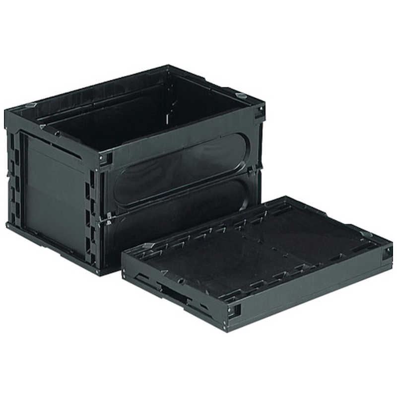 三甲　サンコー 折りたたみコンテナー 552380 オリコン50BーM(導電) 黒　552380BK00