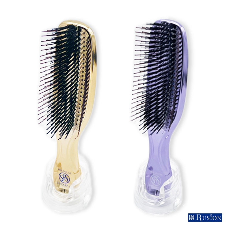 スカルプブラシ ワールドプレミアム ロング (ゴールド パープル)