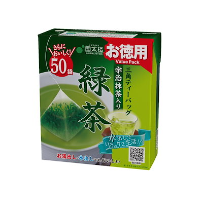 他サイト： 国太楼 お徳用宇治抹茶入り緑茶三角ティーバッグ50Pの商品画像
