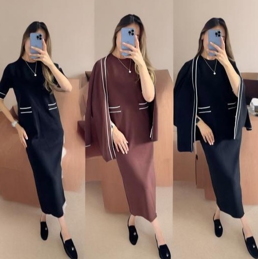 新作クロスボーダー欧米貿易婦人無地ボタンポケットスカート気質ファッションスーツ361