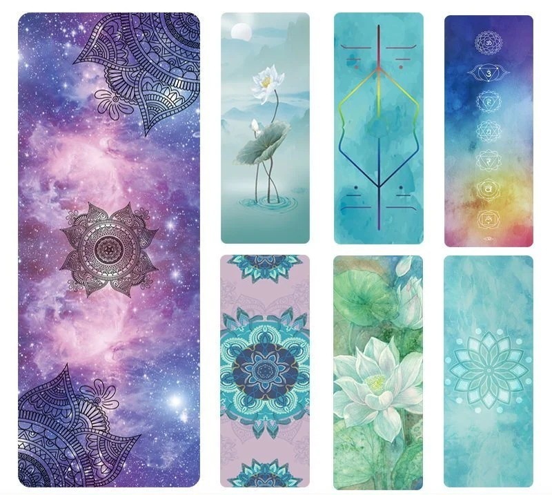 滑り止め ゴム 折りたたみ式 薄い 携帯用 フィットネスマット マット 汗を吸い 機械洗浄が可能 ヨガマット