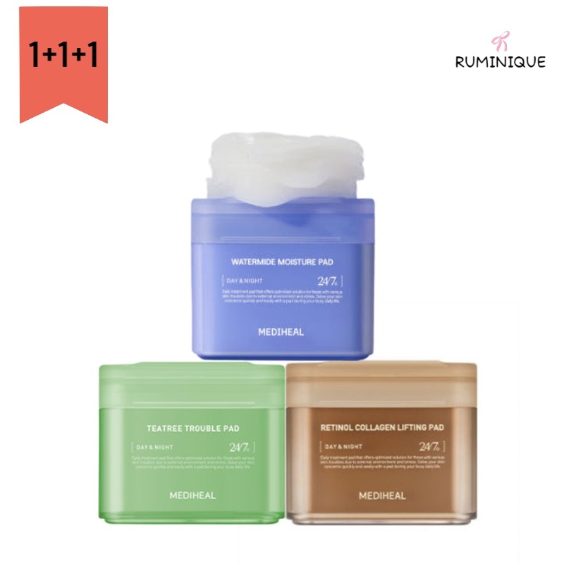 [人気3種セット] トナーパッド スターターセットティーツリー + ウォーターマイド + レチノールコラーゲン スキンケア / ヒアルロン酸 / ティーツリー / レチノール / インナードライ