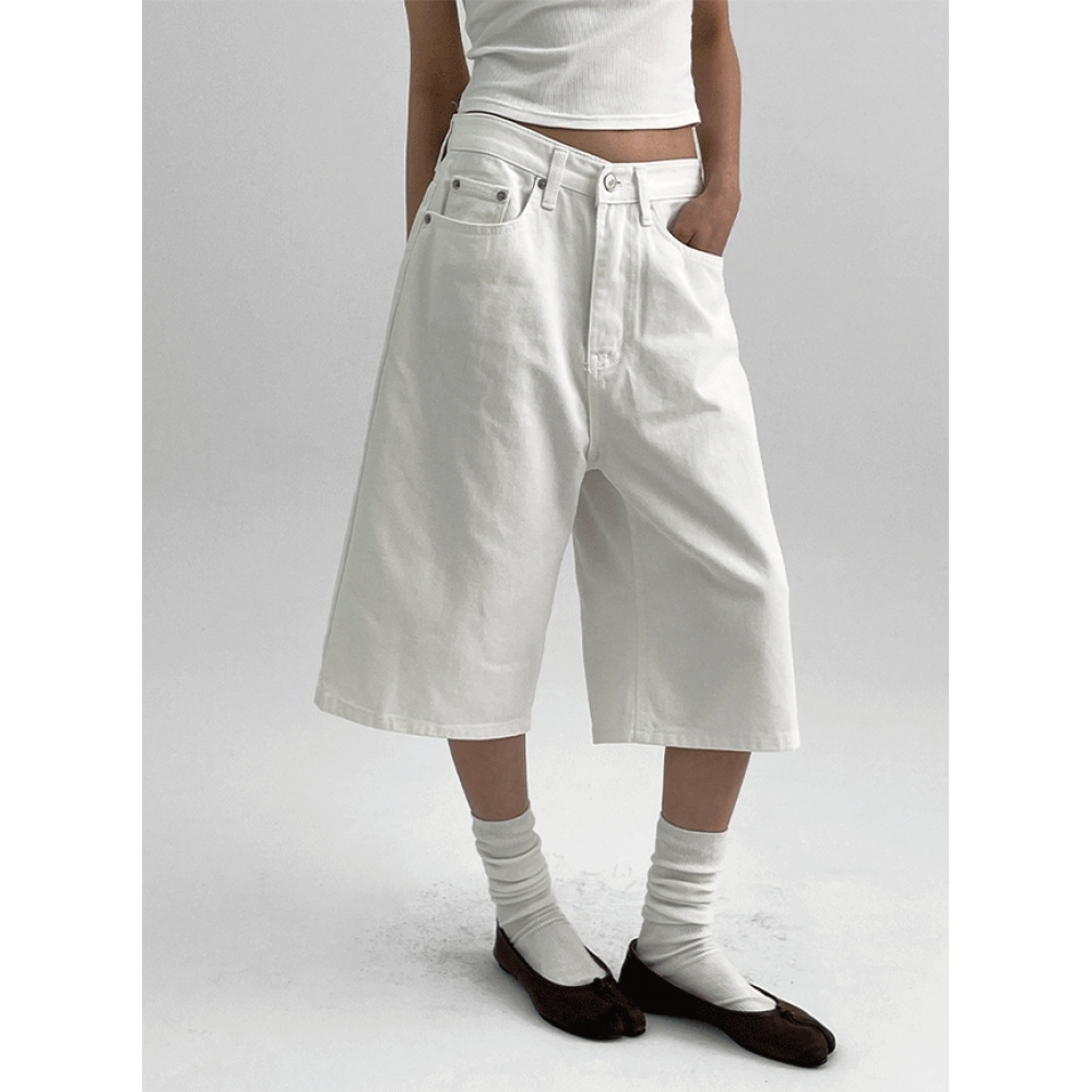 ブラックアップ コットン バミューダパンツ デルルフ