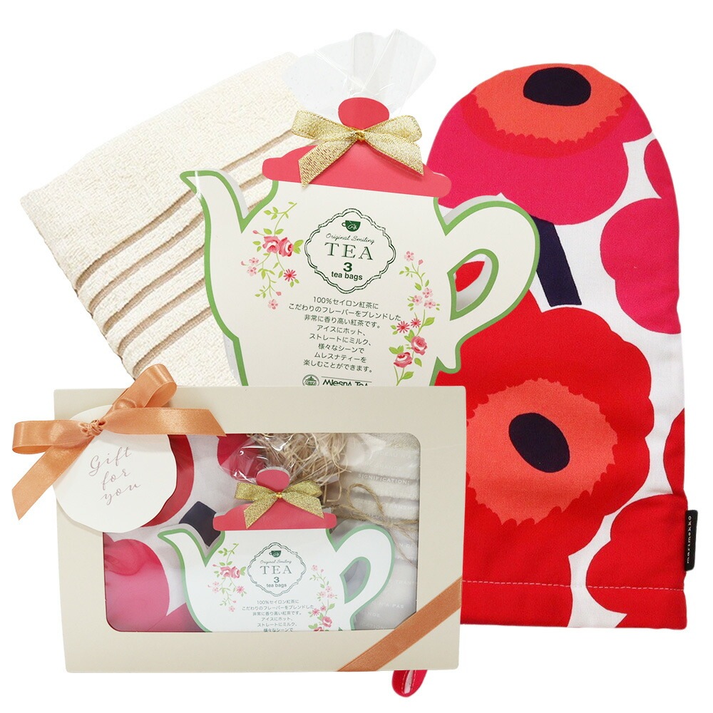 誕生日 ギフト 色が選べる オーブンミトン 紅茶 フェイスタオル Original 5,253円