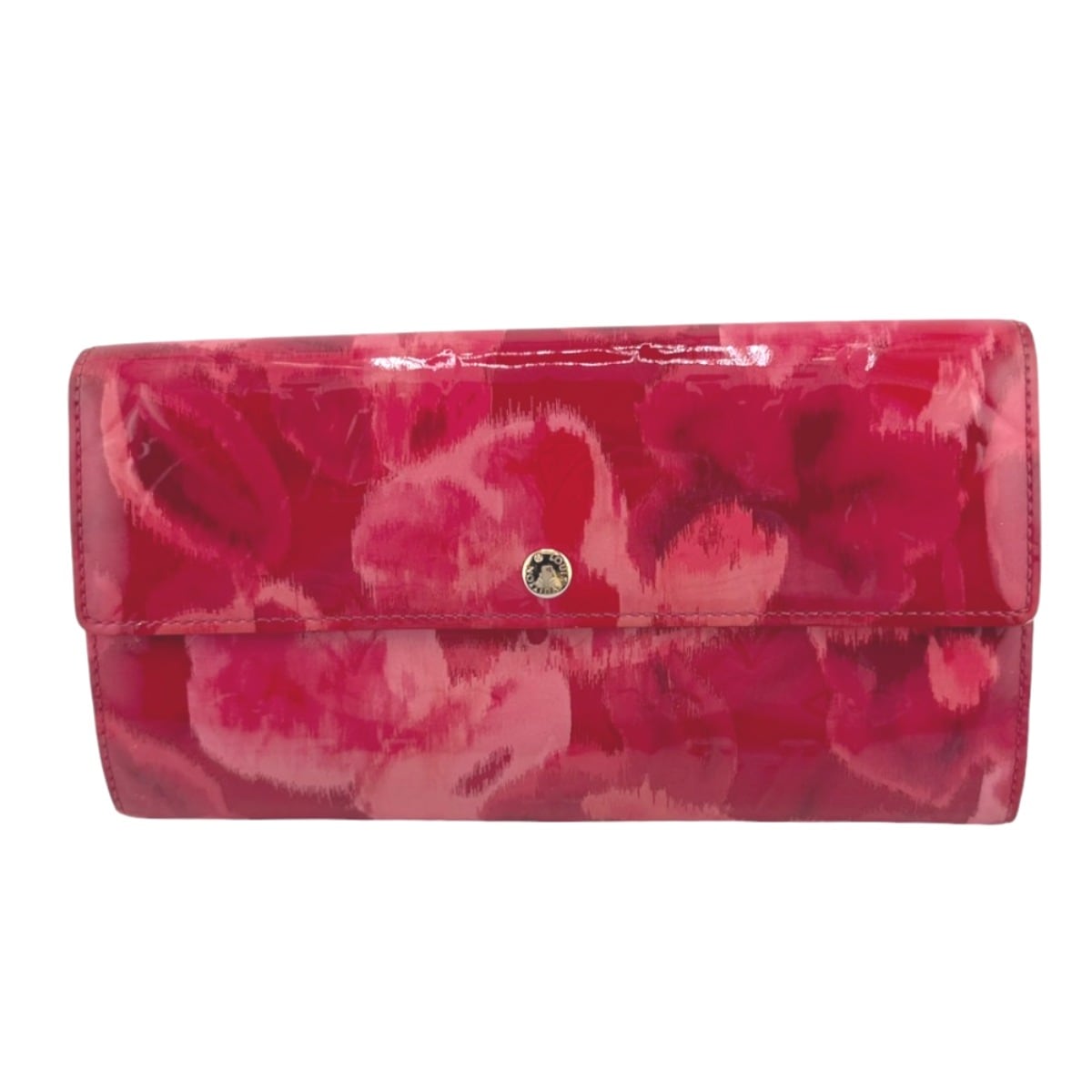 M90022 ポルトフォイユ・サラ モノグラムヴェルニ 長財布 ローズアンディアンピンク