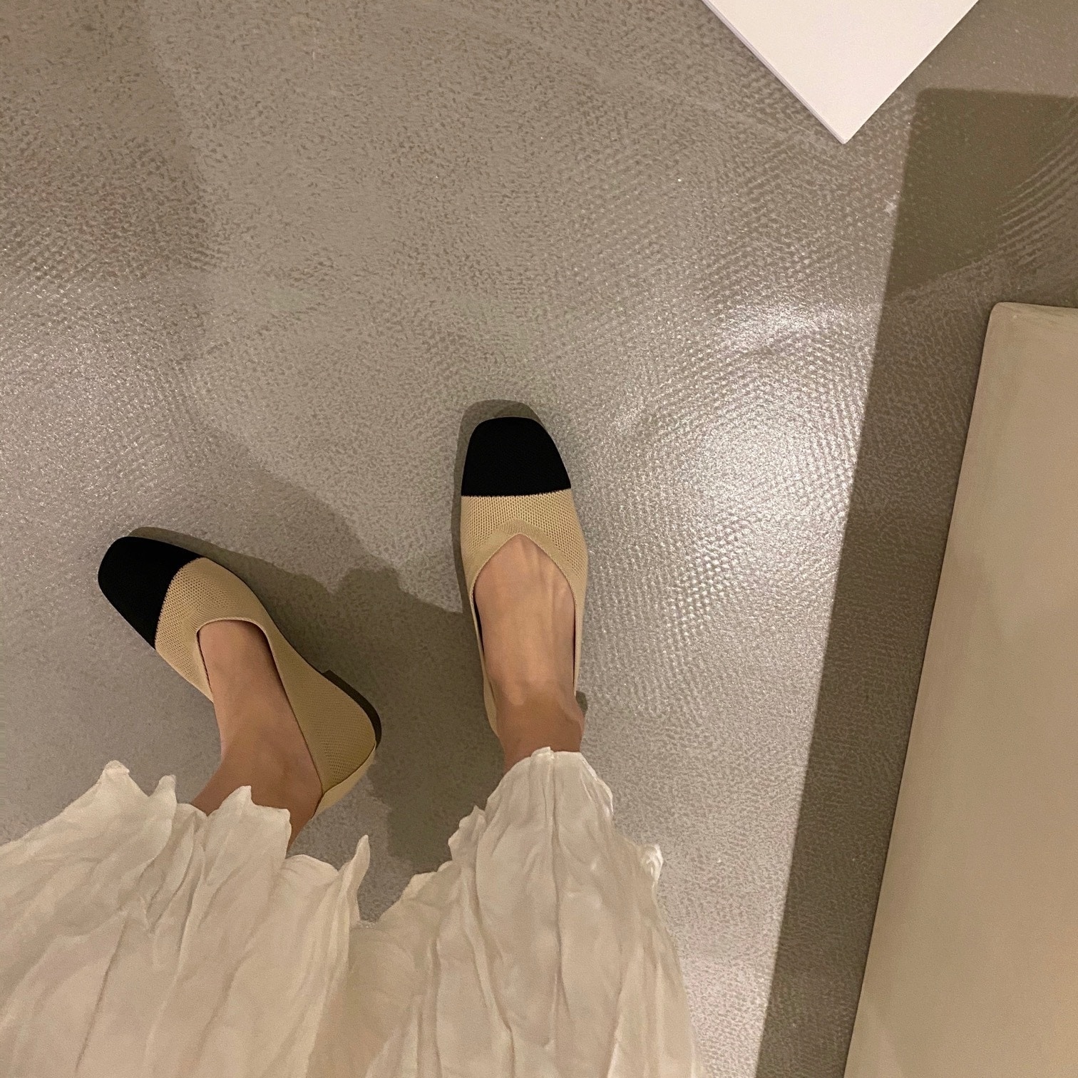 パンプス スクエアトゥパンプス ぺたんこパンプス スクエアトゥ 柔らかい きれいめ シンプル カジュアル 大人 上品 おしゃれ お洒落 エレガント 大人っぽい 無地 春 20代 30代 40代