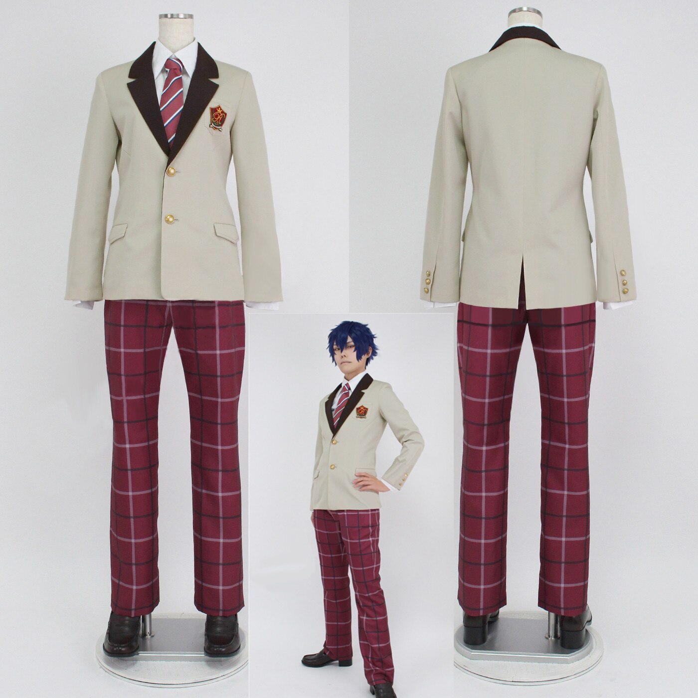 玲明学園制服 あんさんぶるスターズ コスチューム 巴日和 コスプレ衣装 学園祭 文化祭