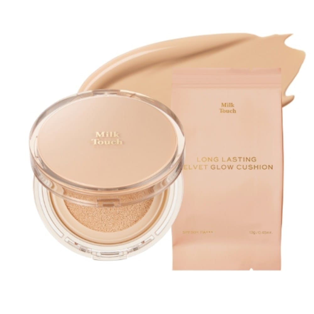 ミルクタッチロングラスティングベルベット光彩クッション本品13g+詰め替え13gN03号ミディアムベイ...1セット