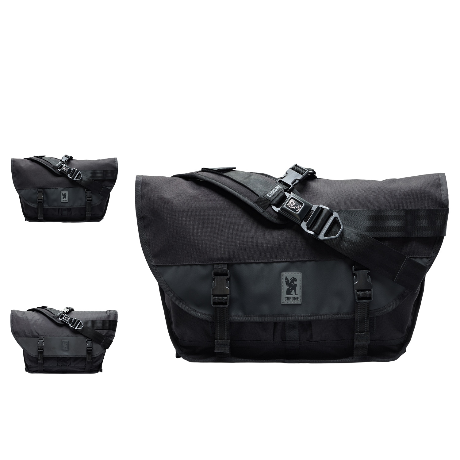 メッセンジャーバッグ ショルダー シーティーゼット メンズ レディース 24L 大容量 防水 ブラック BG380