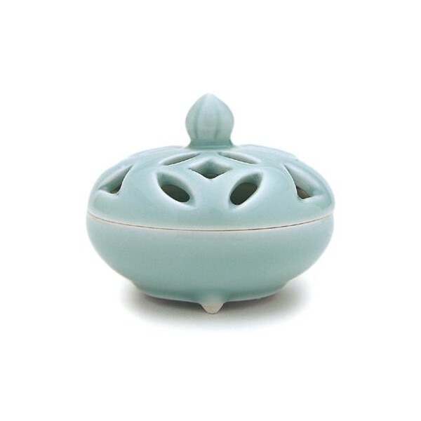 香炉 青磁 七宝 豆 有田焼 79157