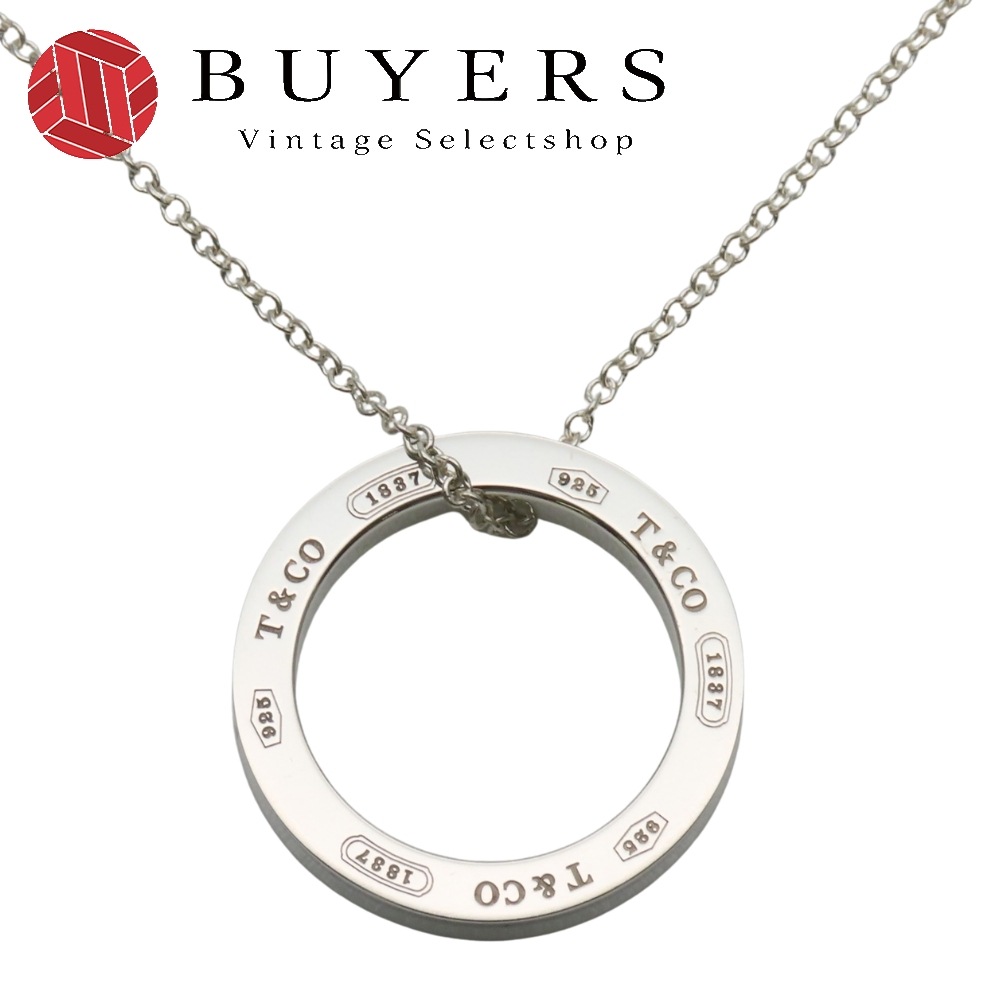 中古 ネックレス 1837サークル シルバー925 約3.7g シルバー ペンダント アクセサリー 人気 レディース 女性