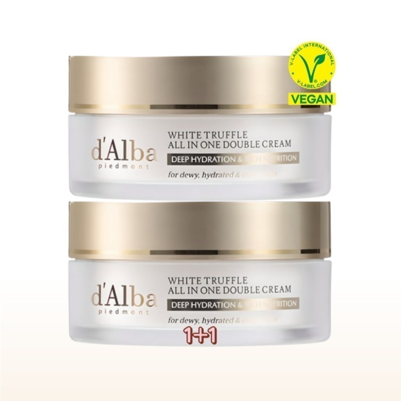 [1+1 オールインワン クリーム] 韓国人気クリーム ホワイトトリュフ オールインワン ダブル クリーム 70gx2個 / 正規品 光彩クリーム ビーガンクリーム おすすめ