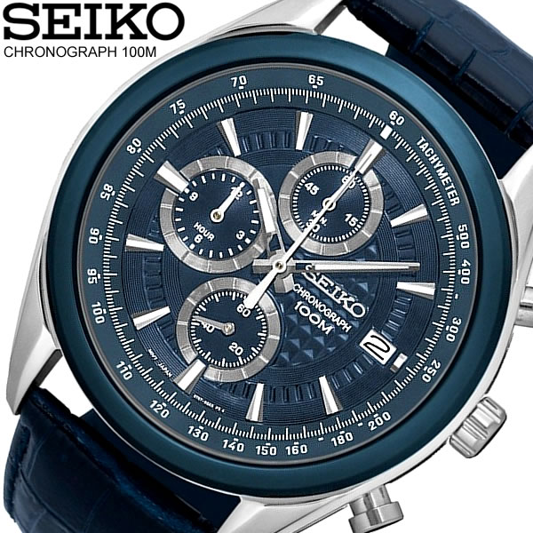 【送料無料】セイコー SEIKO クオーツ メンズ 腕時計 クオーツ 10気圧防水 カレンダー クロ
