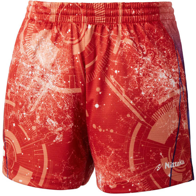 ニッタク　卓球用品 男女兼用 ブライトシティショーツ J130 レッド　NW-2516