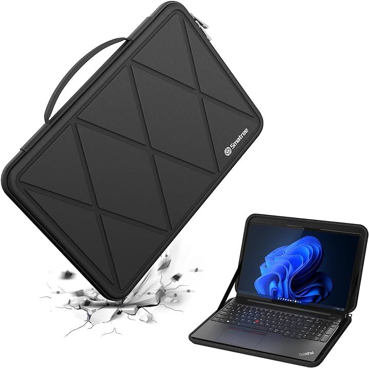 ハードEVA保護スリーブケース 16インチ Lenovo ThinkPad E16 Gen 1 IdeaPad Slim( Black, For Lenovo 16インチ（M89）)