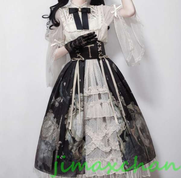 サマー　夏/Lolita系　ワンピース　舞台　変装/ロリータ トップス ロリータファッション　変装　トップス 吊りスカート ワ