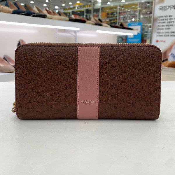 女性チェック柄長財布 EOEFRP884PI HSFF2A GN