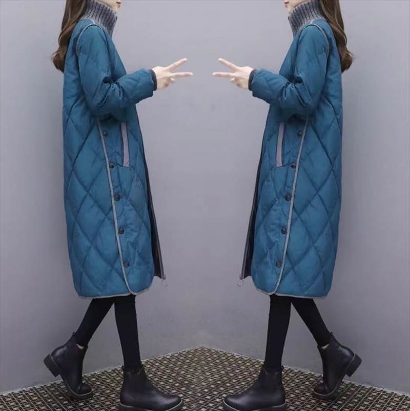 アウター コート レディース キルティングコート 膝丈 長袖 ハイネック ポケット 前開き 中綿 かわいい 大人可愛い きれいめ シンプル カジュアル ラフ アクティブ ナチュラル 無地 秋 冬 お出