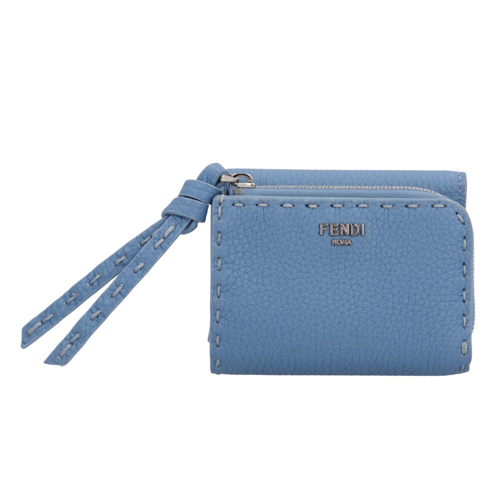 フェンディ ピーカブーマイクロ セレリア 長財布 レザー 8M0499 FENDI 中古 美品