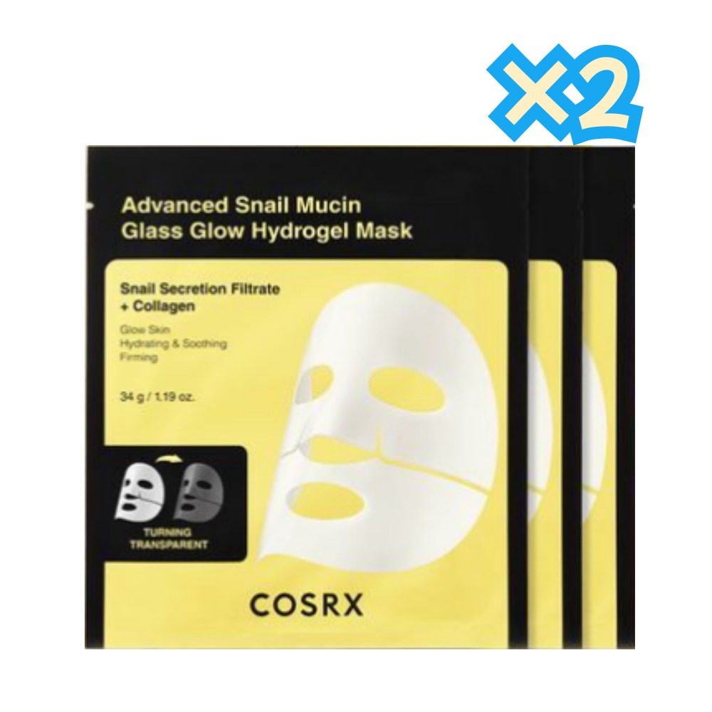 アドベンスドスネイルミューシンガラスグローハイドロゲルマスク 6枚 / 光彩水分鎮静ケア/カタツムリ粘液濾液（25％）