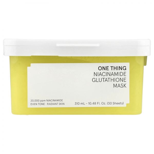 , Niacinamide Glutathione Beauty Mask , 30 Sheets, 10.48 fl oz 310 ml